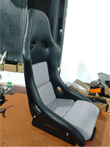 Asientos Deportivos para Automóviles Hatchback, Estilo Recaro Pole Craft, Respaldo de Fibra de Vidrio, Tapizado en Terciopelo - Product Image 3