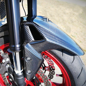 Guardabarros Delantero de Fibra de Carbono Real Lavitin 3k, Tejido Twill, para <span class=keywords><strong>Kawasaki</strong></span> <span class=keywords><strong>Z900</strong></span> 2017-2026, Accesorios, Guardabarros Brillante - Product Image 2