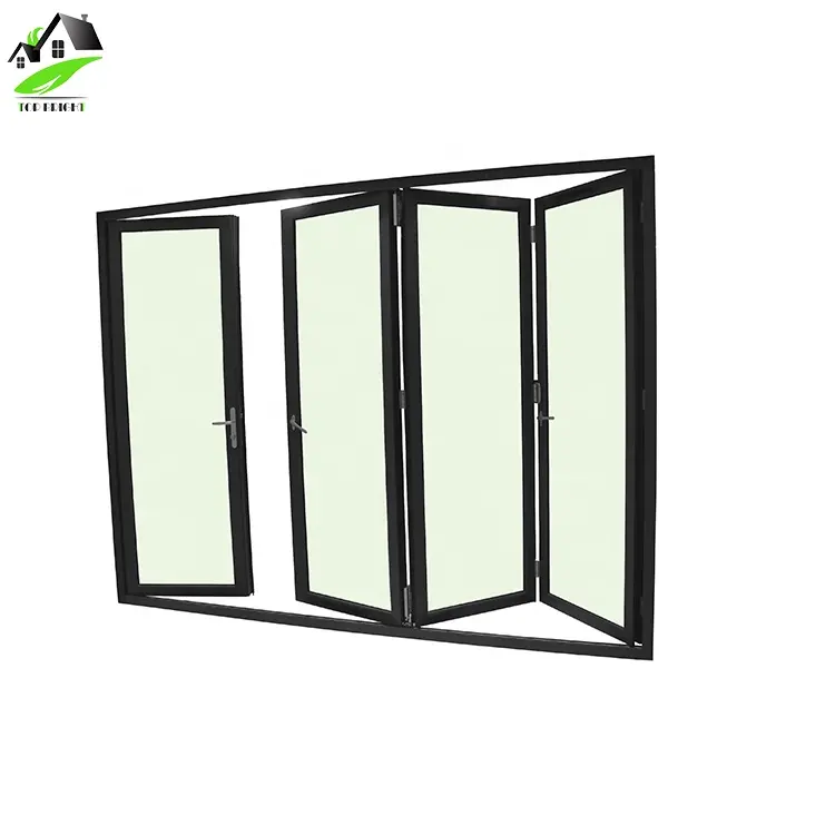 American style fold accordion insulated glass door bifold slide exterior folding patio doors