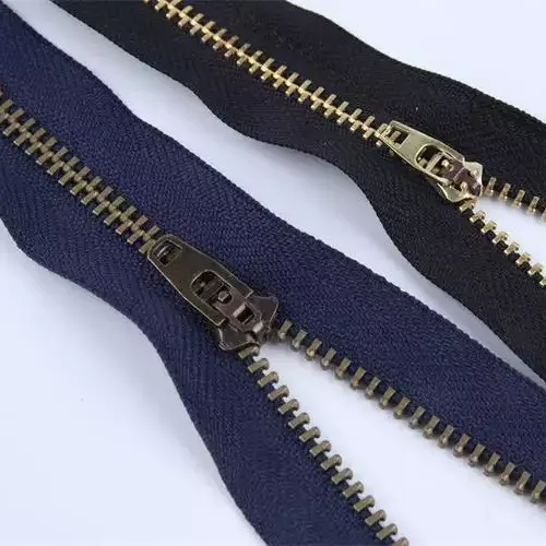 Aluminum Roll Garment Accessories Zip Chain Metal Zipper Long Chain Double Point Teeth Zipper