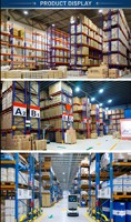 Étagères de stockage robustes en acier pour entrepôt, capacité de charge de 300 kg/étagère, sans boulons