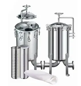 Factory Direct Sales Large Flow Multi Stainless Steel Bag Filter Housing Water Treatment Equipment