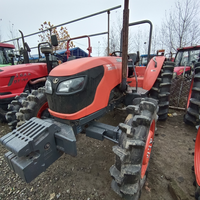 Mini Kubota 70 PS Traktor 4WD Gebrauchter Kubota Landwirtschaftstraktor 70 PS Traktor Mit Frontlader und Baggerlader zum Verkauf