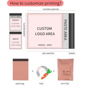 Recyclable Red Matte <b>Plastic</b> Packaging Postage Custom Printed Poly Mailer Bag Self Adhesive Express Shipping Courier Bag - Product Image 6