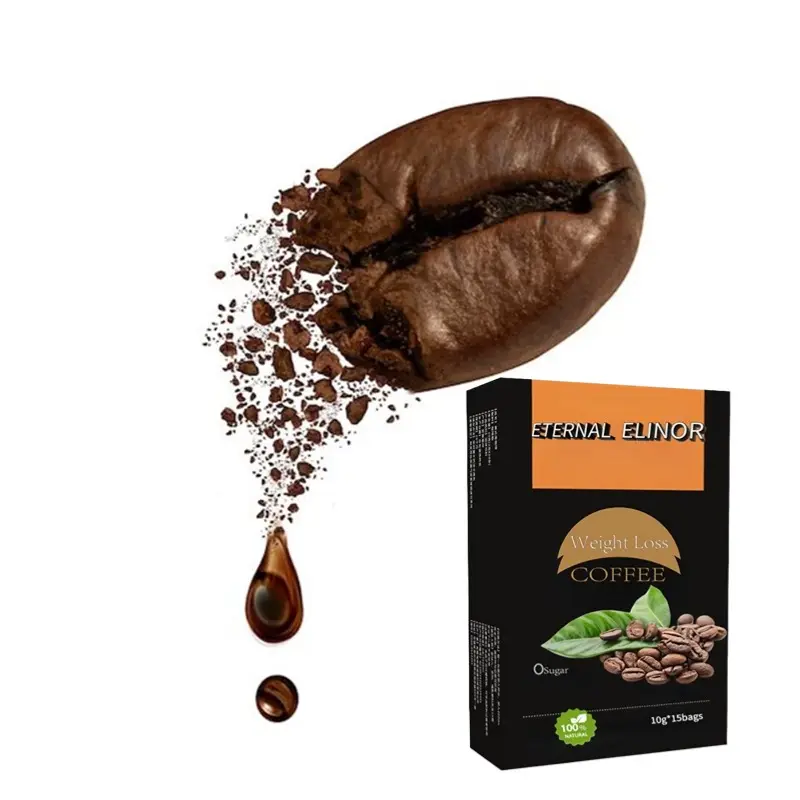 2024 OEM ODM kopi super ramping kopi pelangsing kopi hijau Diet herbal alami untuk Label pribadi