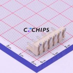 X9396WR-06-46SN Wire-to-Board Pin Header Bent Lead Through Hole,P=3.96mm Connector 1x6P 3.96mm Right Angle Insert VH - Product Image 1