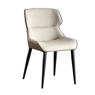 AIRFFY OEM/ODM sillas de comedor estilo lujo al por mayor metal hierro patas tapizadas sillas de comedor para el hogar