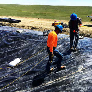 Géomembrane HDPE 1.0mm 2.0mm pour réservoir anaérobie et réservoir d'aération pour station d'épuration - Product Image 4