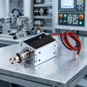 Actuador de <span class=keywords><strong>motor</strong></span> en miniatura de 48W 2A 5.5N, solenoide de empuje y tracción de CC 24V con carrera de 10 mm - Product Image 3