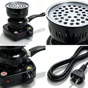 Allume-charbon électrique portable thermostatique pour chicha, chauffe-charbon métallique à chaleur réglable pour narguilé - Product Image 5