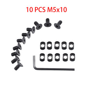 Tactical Accessories 10pcs/<b>set</b> Metal <b>Screw</b> and Nut Replacement for Keymod for Hunting & Shooting Vehicle Mould Compatible - Product Image 5