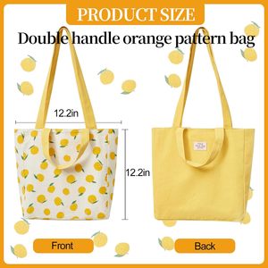Sac fourre-tout en toile de coton personnalisé, écologique, tissé, sac de rangement, impression personnalisée, multifonctionnel, double poignée, réutilisable - Product Image 2