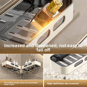 Meilleures ventes : Nouvelle étagère de douche murale pliable en ABS pour salle de bain - Product Image 3