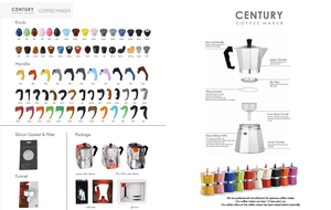 Cafetière Moka Octogonale en Aluminium Jaune Citron Classique Italienne avec Isolation Thermique, Couvercle Transparent en Métal et Poignée Assortie - Product Image 5