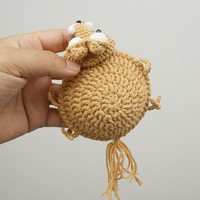 Sous-verres animaux en crochet faits main : Lézard, Écureuil, Pingouin, Souris, Grenouille, Tortue – Cadeau amusant, sous-verres animaux en crochet