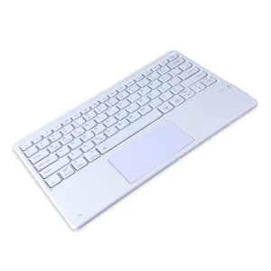 Keyboard nirkabel BT, dengan Touchpad untuk Keyboard eksternal, Keyboard nirkabel dengan Touchpad