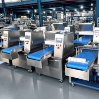Máquina Automática para Depositar Galletas con Sistema de Control PLC Multilingüe para Panaderías y Confiterías Comerciales