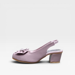 Makena Patent Leather Pointed Toe Heeled <b>Sandals</b> With Bow Decoration Mid Heel Elegant Slip-On Style Comfortable Party Wedding - Product Image 4