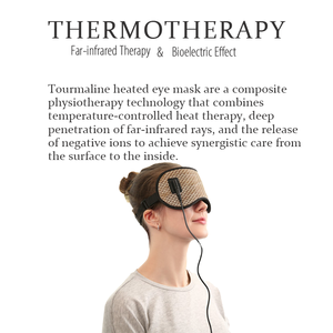<span class=keywords><strong>Masque</strong></span> oculaire chauffant infrarouge JadeTourmaline OEM ODM en gros, à ions négatifs, pour soulager la fatigue oculaire et favoriser le sommeil - Product Image 4