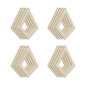 Boucles d'oreilles irrégulières en bois écologique poli, gravées au laser, design personnalisé, cadeau de vacances, vente en gros - Product Image 1