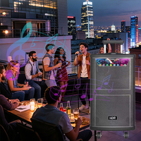 NDR-515 PLUS Nuevo Sistema de Sonido de 15 Pulgadas y 120W, Altavoces con Base de Madera para Cine en Casa, Sistema de Audio para el Hogar