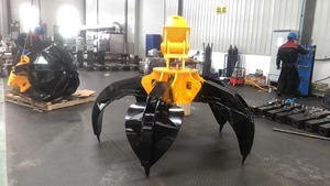 Accesorio para excavadora: Garra hidráulica para chatarra tipo <span class=keywords><strong>Polyp</strong></span>, con giro de 360 grados, diseño de piel de naranja, para metal. - Product Image 3