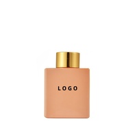 Diffuseur en verre de luxe 100ml 200ml 500ml bouteille de diffuseur de roseau carré bouteille de diffuseur à la maison
