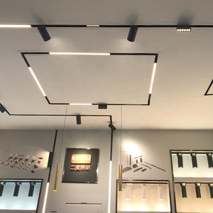 ไฟติดราง EROU ตัวเรือนอะลูมิเนียม หลอดไฟ LED SMD 3500K แสงวอร์มไวท์ ปรับความสว่างได้ 220V ติดตั้งแบบติดผนัง ดีไซน์มินิมอล สำหรับร้านค้าปลีก - Product Image 1