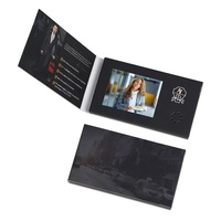 Impression personnalisée Écran LCD noir de 2,4 pouces Carte de visite numérique vidéo petite Carte de visite numérique