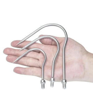 Gancho de acero inoxidable para barco, dispositivo de recuperación de peces grandes para pesca marina, tamaño mediano - Product Image 3