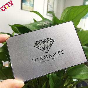 カスタムロゴ入り、逆彫り研磨仕上げ、ビジネス向けシルバー、ステンレススチール、光沢のあるローズゴールドメタルミラーカード - Product Image 2