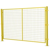 Clôture d'isolation modulaire en treillis soudé en acier haute résistance pour atelier robotisé, filet de protection anti-collision pour équipement automatisé