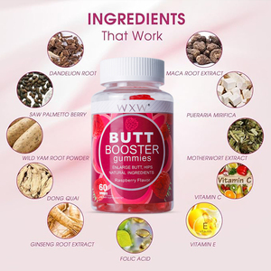 WXW Stock Butt Booster Gummies Butt Enhancing <b>Vitamin</b> <b>Gummy</b> Supplement Bbl Gummies Vegan Butt Enhancement - Product Image 5