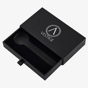 Customized Logo Cosmetic Kit Products Packaging Black Drawer Gift Box With <b>Eva</b> Foam Insert - Product Image 1