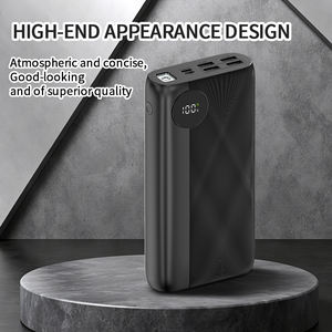 強力なLEDライト付き大容量<span class=keywords><strong>Lipo</strong></span>バッテリースリムパワーバンク30000mahパワーバンクポータブル充電器 - Product Image 4