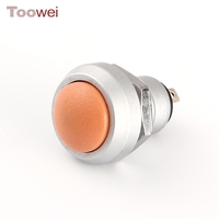 TOOWEI IP67 Interrupteur à bouton-poussoir en métal 12mm pour avion de moto