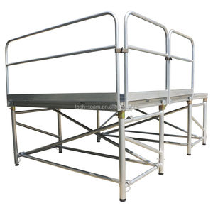Scène portable en aluminium pour événements extérieurs, plateforme <span class=keywords><strong>de</strong></span> danse mobile 4x8 pieds, capacité <span class=keywords><strong>de</strong></span> charge élevée, à vendre - Product Image 5