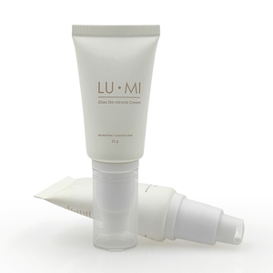Tube Pompe Vide en Plastique Beige de 25 ml Personnalisable en Gros pour Crème <span class=keywords><strong>Miracle</strong></span>, Crème <span class=keywords><strong>BB</strong></span>, Crème Solaire, Crème Visage - Product Image 1