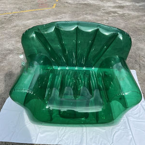 Transparentes <span class=keywords><strong>Sofa</strong></span> PVC Aufblasbares <span class=keywords><strong>Sofa</strong></span> Camping Aufblasbarer Lazy Lounge <span class=keywords><strong>Chair</strong></span> Einzels itz - Product Image 5
