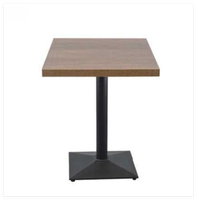 Table de restaurant moderne en promotion pour hôtels et centres commerciaux, table de snack-bar avec base métallique, vente en gros