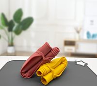 Tapis de table antidérapant résistant aux taches pour tout-petits Tapis de table en silicone pour bébé et enfant