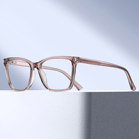 MS 97831 Nouvelles lunettes anti-lumière bleue pour femmes, monture carrée géométrique, branches fines et minimalistes, légères et polyvalentes