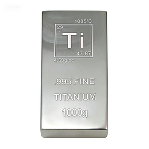 High Purity Grade 1 Pure <strong>Titanium</strong> 1kg Solid Bullion for Investment &amp; Collection - <strong>Titanium</strong> Bar - Product Image 4