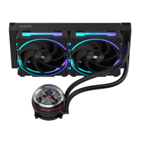 ALSEYE High Performance 2pcs Warna Hitam 120mm AIO Liquid Cooler CPU Water Cooler W240-L-B untuk Casing PC Gaming