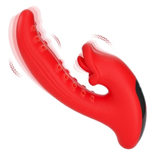 Dragon Roar LED Display Dual-Head G-Spot & Clitoral Rechargeable Silicone <b>Vibrator</b> with 10/5 Frequency <b>Vibration</b> - Product Image 6
