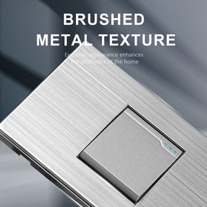 Nam Mỹ tiêu chuẩn thép không gỉ chuyển đổi điện push <span class=keywords><strong>button</strong></span> kiểm soát ánh sáng chuyển đẹp xuất hiện 1 gang chuyển đổi - Product Image 6