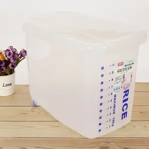 10kg Plastic Grain Pet Food Series Kome Bitsu Rice Storage Container