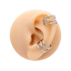 Vente en gros de bijoux sans ternissement en acier inoxydable à la mode boucles d'oreilles à clip en plaqué or 18 carats non percées pour femmes - Product Image 5