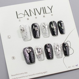 RONIKI <span class=keywords><strong>Faux</strong></span> Ongles Courts Arrondis à Presser, Sûrs pour le Travail Quotidien, Réutilisables, en Gel, Manucure Simple pour Femmes - Product Image 6
