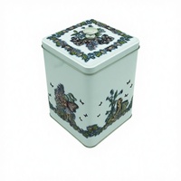 Boîte de rangement carrée JH Lovely Luster pour café, thé, bonbons et sucre